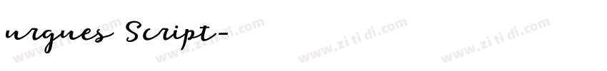 urgues Script字体转换